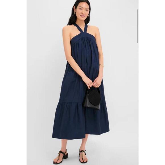 En Saison Navy Irene Maxi Dress NWT Extra Small XS Tuckernuck Sold Out - Picture 3 of 7